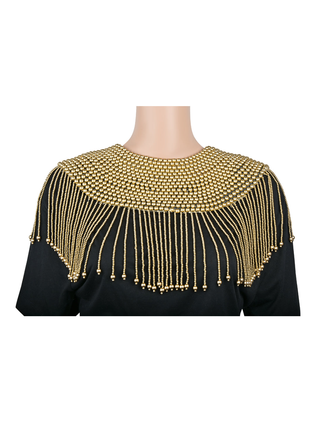 Crafted with the finest materials and exquisite craftsmanship, this body chain cape is a statement piece that exudes luxury and elegance.