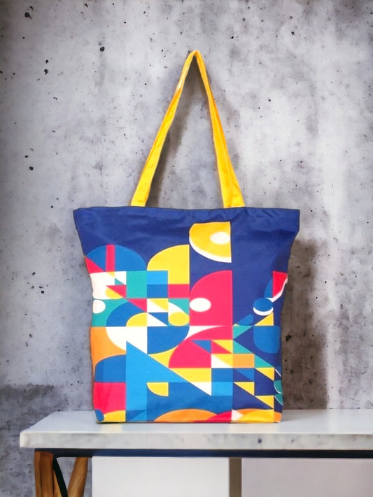 A Blue casual tote bag by Vdesi India is stylish as well as colourful. 