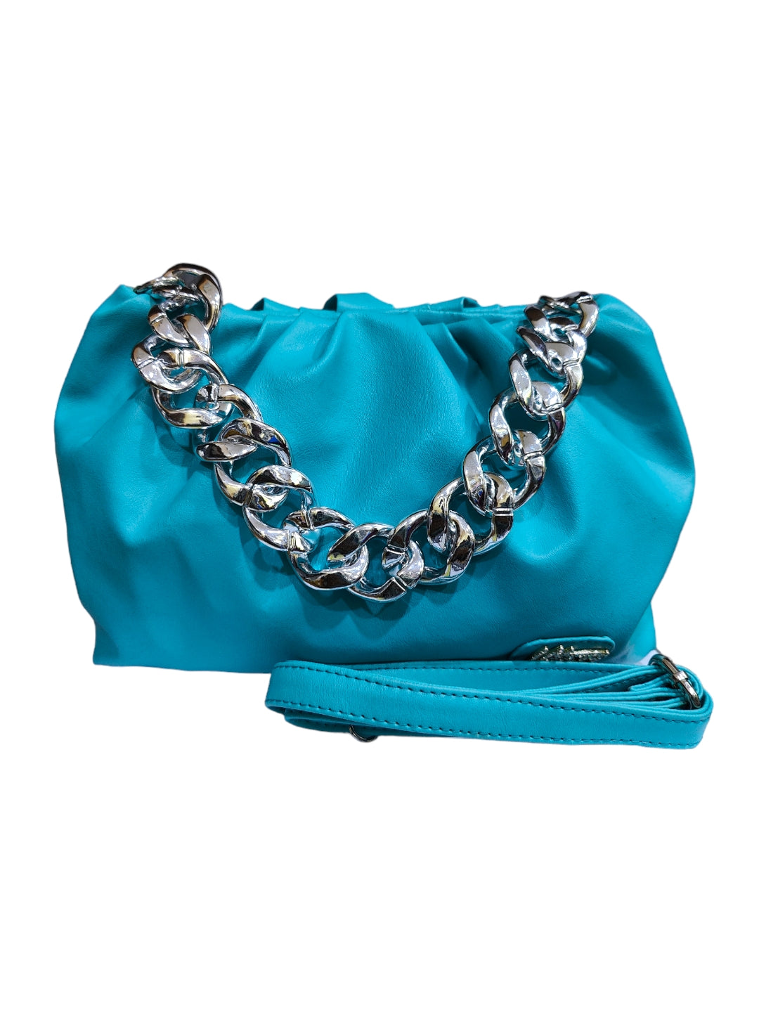 Trendy blue sling bag for ladies. 