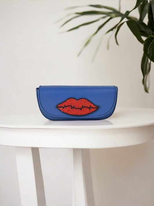 A Vdesi lips sunglass case perfect for protecting your shades.